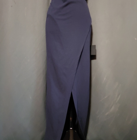 Lulus Sweetest Admirer Navy Blue Ruched Surplice Maxi Dress Size XS NWT - Picture 7 of 11